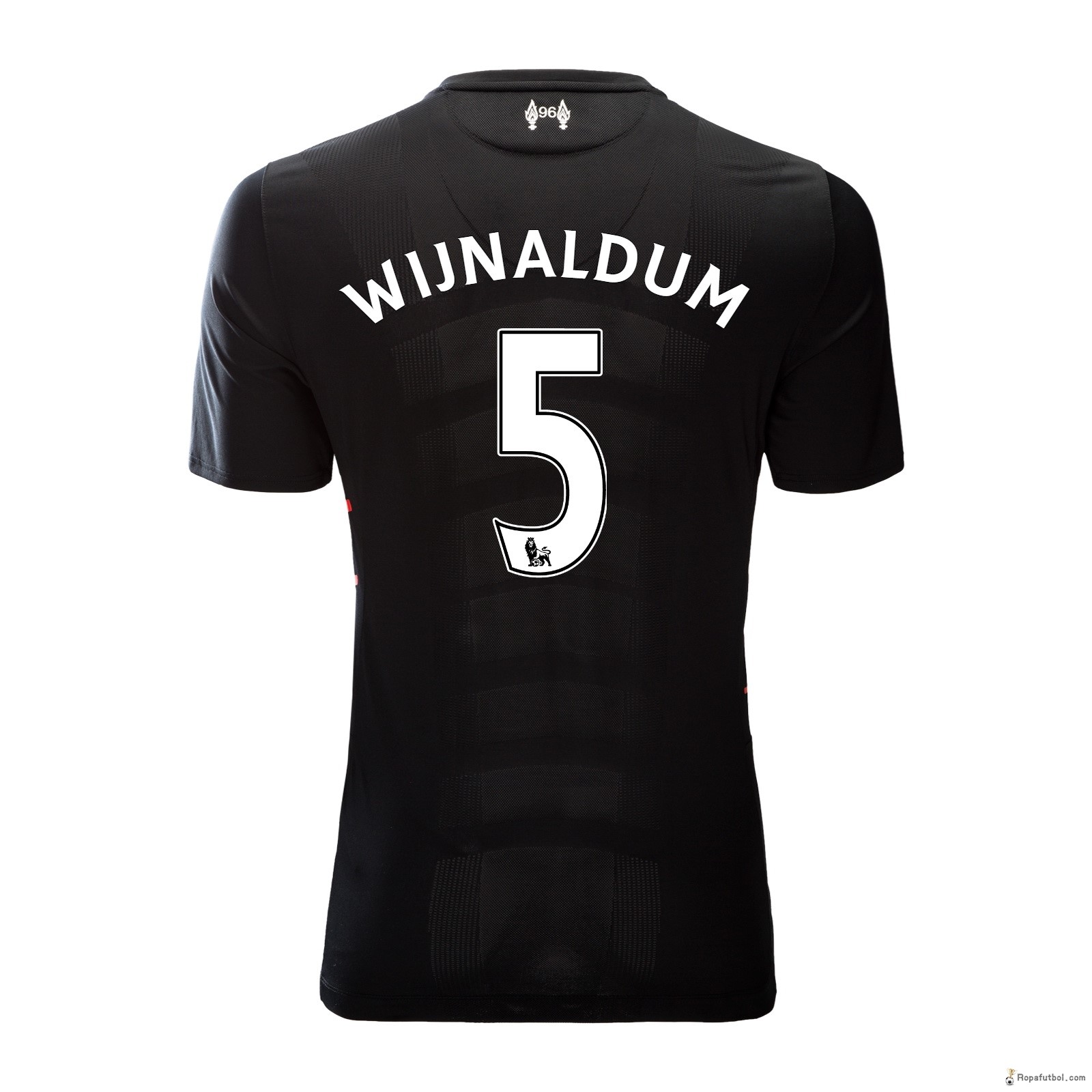 Camiseta Liverpool Replica Segunda Ropa Wijnaldum 2016/17 Negro